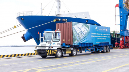 Lô thiết bị máy móc đầu tiên của Nhà máy Omoda & Jaecoo Việt Nam đã cập cảng Hải Phòng