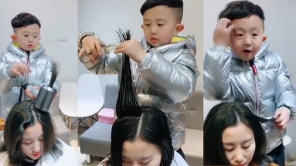 Bé trai 6 tuổi gây sốt với khả năng tạo mẫu tóc đẳng cấp