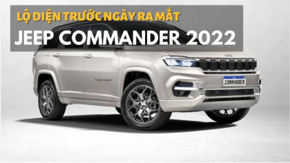 Jeep Commander 2022 lộ diện trước ngày ra mắt