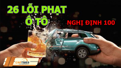 26 lỗi của ô tô hay mắc phải và mức phạt mới nhất 2021