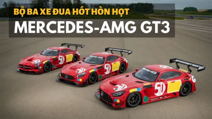 Ngắm chi tiết bộ ba xe đua Mercedes-AMG GT3 vừa ra mắt