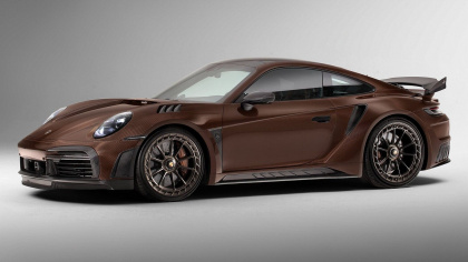 Porsche 911 Turbo S phiên bản độ với sợi Carbon màu nâu