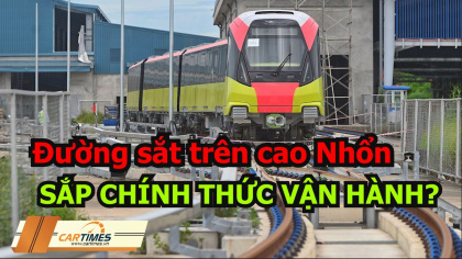 Bắt đầu chạy thử nghiệm tuyến đường sắt trên cao Nhổn - ga Hà Nội