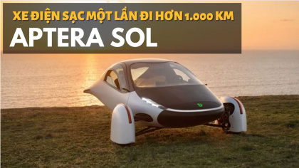 Aptera Sol: Xe chạy điện mặt trời, giá chỉ 600 triệu đồng