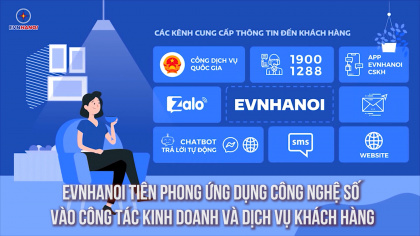 EVNHANOI tiên phong ứng dụng công nghệ số vào công tác kinh doanh và dịch vụ khách hàng