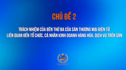 Trách nhiệm của bên thứ ba của sàn thương mại điện tử liên quan đến tổ chức, cá nhân kinh doanh hàng hóa, dịch vụ trên sàn