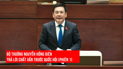 Bộ trưởng Nguyễn Hồng Diên trả lời chất vấn trước Quốc hội (phiên 1)