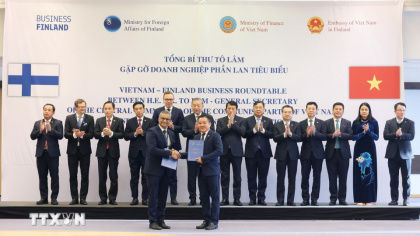 Doanh nghiệp Việt Nam và Phần Lan trao loạt văn kiện hợp tác trong các lĩnh vực