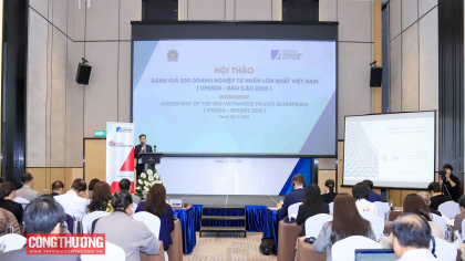 Doanh nghiệp công nghiệp, thương mại chiếm gần 60% top 500 doanh nghiệp tư nhân lớn nhất Việt Nam