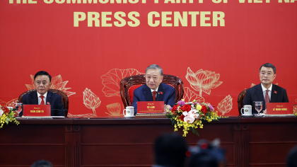 Tổng Bí thư Tô Lâm chủ trì họp báo sau Đại hội XIV của Đảng