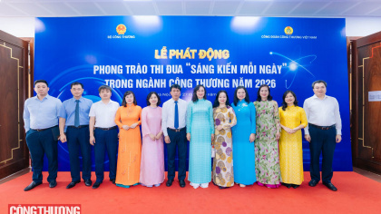 [VTV1] Phong trào thi đua “Sáng kiến mỗi ngày” trong ngành Công Thương năm 2026 và khởi động Cuộc thi “Nhóm giải pháp Đổi mới sáng tạo - Chuyển đổi số ngành Công Thương”