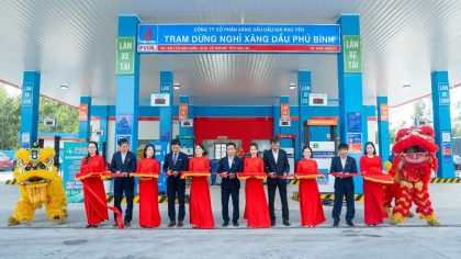 PVOIL Phú Yên khai trương Trạm dừng nghỉ xăng dầu Phú Bình: Dấu ấn chiến lược nâng tầm thương hiệu