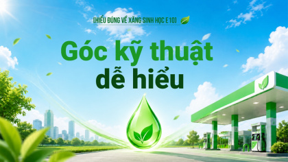 [Hiểu đúng về xăng E10] Góc kỹ thuật dễ hiểu