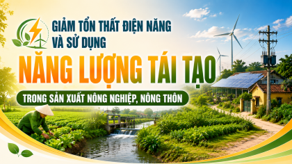 [TIẾT KIỆM ĐIỆN] Giảm tổn thất điện năng và sử dụng năng lượng tái tạo trong sản xuất nông nghiệp, nông thôn