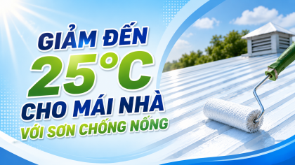 [TIẾT KIỆM ĐIỆN] Giảm đến 25 độ cho mái nhà với sơn chống nóng
