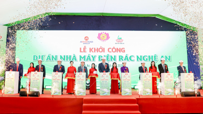Khởi công Nhà máy điện rác Nghệ An: Hướng tới xử lý chất thải xanh và bền vững