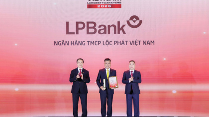 LPBank được vinh danh Top 6 ngân hàng tư nhân nộp ngân sách lớn nhất Việt Nam 2026