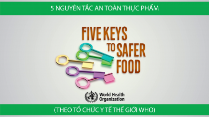 05 nguyên tắc an toàn thực phẩm (theo WHO)