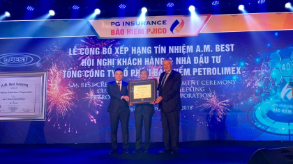Ngày 15/11/2018 l Sự kiện và Con số Công Thương: PJICO được A.M. Best xếp hạng B+