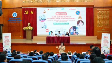 Honda Việt Nam tổ chức Hội thảo tăng cường vai trò quản lý, giáo dục ATGT