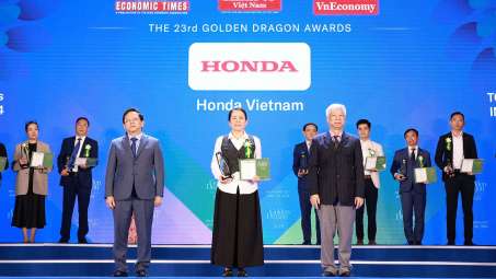 Honda Việt Nam nhận giải thưởng Rồng Vàng năm 2024
