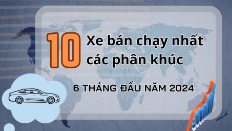 Những mẫu xe nào bán chạy nhất các phân khúc trong 6 tháng đầu năm 2024?