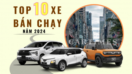 Top 10 mẫu xe bán chạy nhất Việt Nam năm 2024: VinFast dẫn đầu