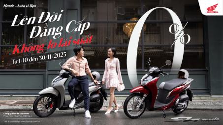 Honda Việt Nam tri ân khách hàng với ưu đãi “khủng” dành cho Sh mode: Trả góp 0% lãi suất