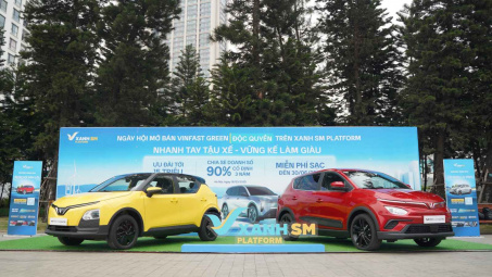 GSM nhận đặt cọc hơn 45.000 xe VinFast Green sau 72 giờ mở bán