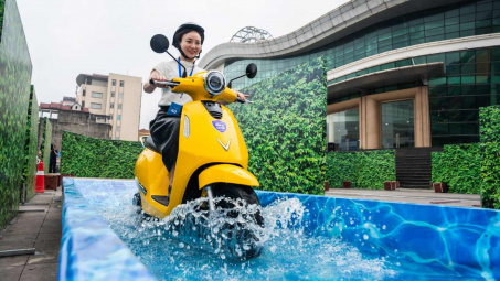 Người dùng Thái Nguyên “choáng” với khả năng vượt địa hình của xe máy điện VinFast