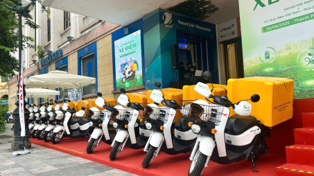 Cận cảnh loạt xe máy điện Benly e: vừa được HVN bàn giao cho Bưu điện Hà Nội