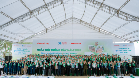 Honda Việt Nam tổ chức Ngày hội trồng cây tại Phú Thọ, trồng gần 2.000 cây xanh