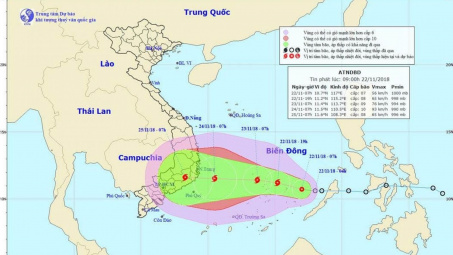 Bão số 9 sẽ ảnh hưởng trực tiếp tới các lô dầu khí ngoài khơi của Việt Nam trong hôm nay