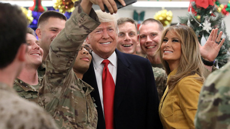 Tổng thống Mỹ Donald Trump thăm căn cứ không quân Al Asad, Iraq