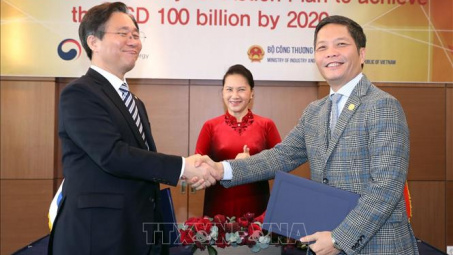 Nâng kim ngạch thương mại Việt-Hàn lên 100 tỷ USD vào năm 2020