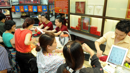 Đầu tuần, hai thương hiệu vàng trong nước đảo chiều tăng