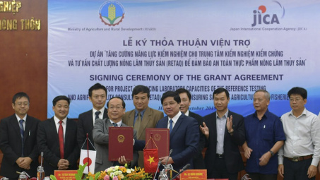 JICA viện trợ Việt Nam hơn 1 tỷ Yên nâng cao chất lượng an toàn thực phẩm nông lâm thủy sản
