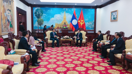 Thứ trưởng Đỗ Thắng Hải chúc mừng Quốc khánh CHDCND Lào