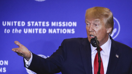 [Tin ảnh] Ông Trump tuyên bố đòi nợ Trung Quốc