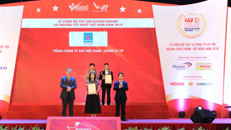 PVN, PV GAS nhận danh hiệu cao nhất trong Top Profit500