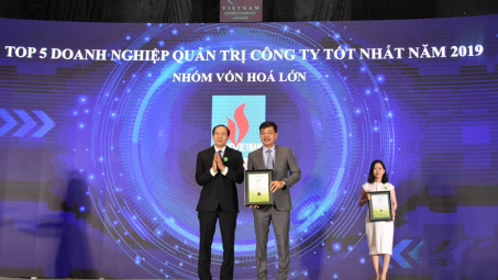 Đạm Phú Mỹ được vinh danh Doanh nghiệp Quản trị công ty tốt nhất năm 2019