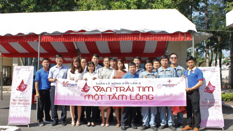 Nhiệt điện Phú Mỹ hưởng ứng phong trào Tuần Lễ Hồng EVN lần V