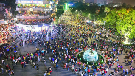 Phố đi bộ hồ Hoàn Kiếm chính thức đi vào hoạt động từ ngày 1/1/2020