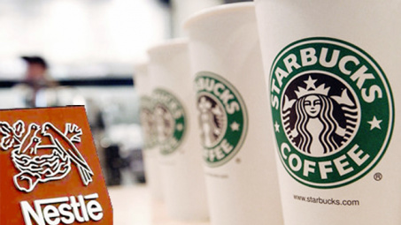 Nestle bắt đầu bán cà phê mang thương hiệu Starbucks