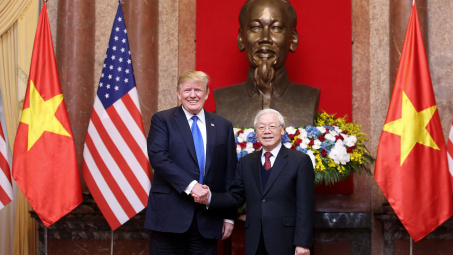 Tổng Bí thư, Chủ tịch nước Nguyễn Phú Trọng tiếp Tổng thống Donald Trump