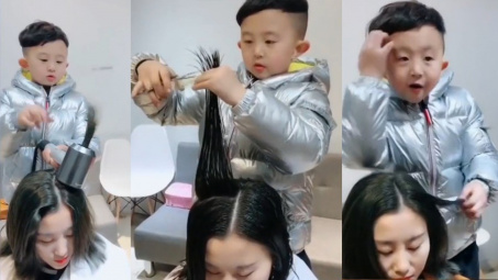 Bé trai 6 tuổi gây sốt với khả năng tạo mẫu tóc đẳng cấp