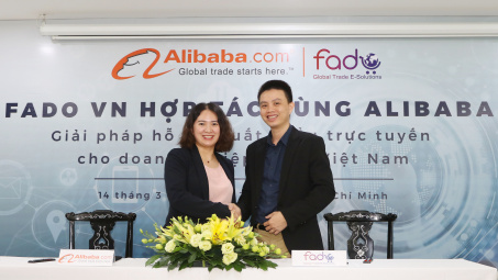 Công bố hợp tác giữa Alibaba.com và Fado.vn