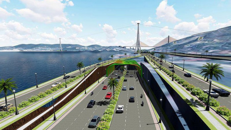 Gần 9.800 tỷ đồng đầu tư làm hầm đường bộ xuyên vịnh Cửa Lục