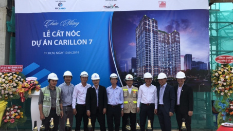 Cất nóc dự án Carillon 7 vượt tiến độ 3 tháng