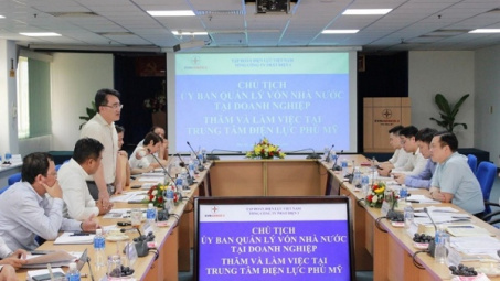 Trung tâm Điện lực Phú Mỹ đón tiếp Đoàn Ủy ban Quản lý vốn Nhà nước